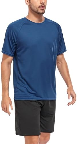 5-Pack Males's Mesh Exercise Shirts - Fast-Dry Athletic Quick Sleeve T-Shirts with Moisture-Wicking Material