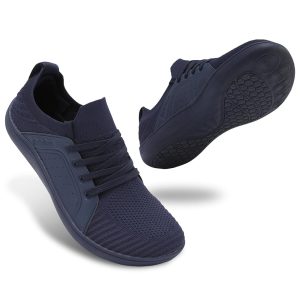 relxfeet Males’s Minimalist Barefoot Cross-Coaching Sneakers – Extensive Toe Zero Drop Sole Path Operating Sneakers