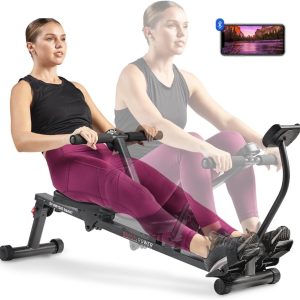 Sunny Well being & Health Compact Adjustable Rowing Machine That includes 12 Resistance Ranges for Full-Physique Exercises and Non-compulsory SunnyFit App for Enhanced Connectivity