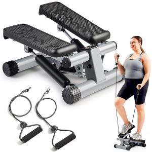 Sunny Well being & Health Mini Steppers for House Exercises, Stair Step Train Machine with Non-compulsory Resistance Bands, Full Full Physique Cardio Gear, Consists of Free SunnyFit App