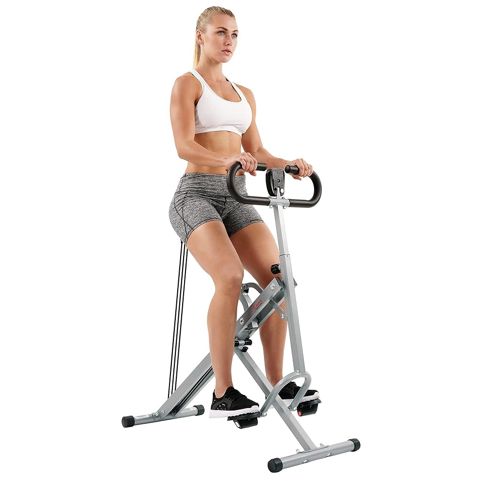 Sunny Well being & Health Row-N-Trip Squat Help Coach for Glute Exercises – Adjustable Resistance, Straightforward Meeting, and Foldable Train Tools for Glute and Leg Coaching